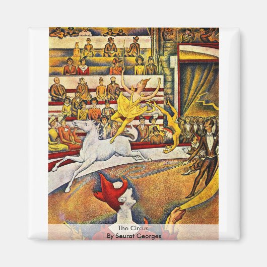 Het circus van Seurat Georges Magneet (Voorkant)