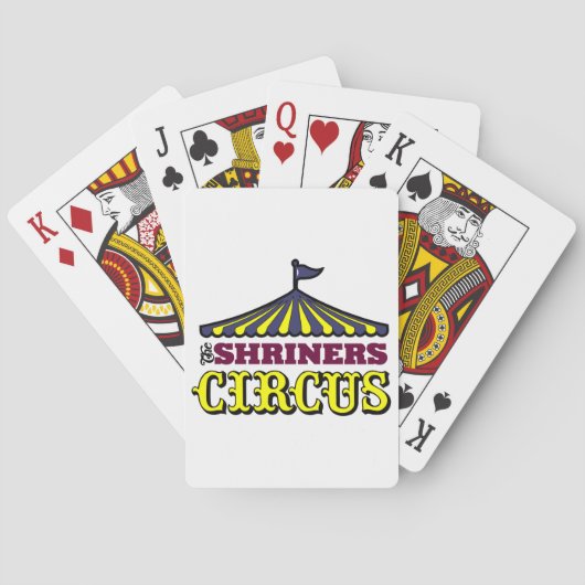 Het Circus van Shriners Speelkaarten (Achterkant)