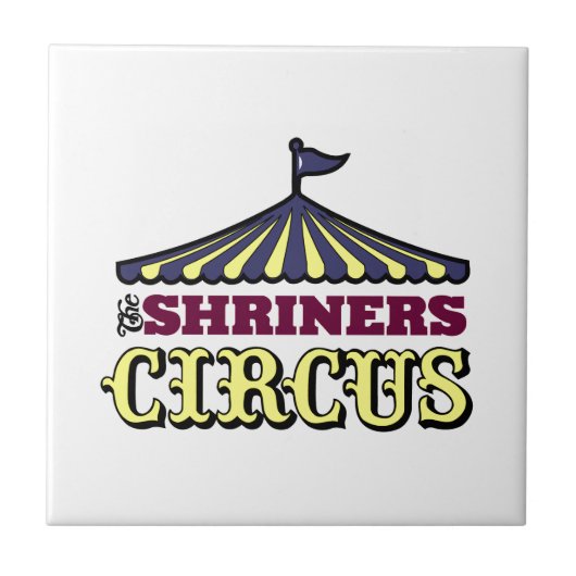 Het Circus van Shriners Tegeltje (Voorkant)