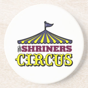 Het Circus van Shriners Zandsteen Onderzetter