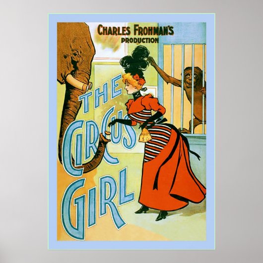 Het circusmeisje ~ theater Adverteren Poster (Voorkant)