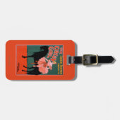 Het circusmeisje - Vrouw op paardentheatrisch Bagagelabel (Voorkant horizontaal)