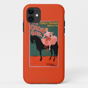 Het circusmeisje - Vrouw op paardentheatrisch iPhone 11 Hoesje