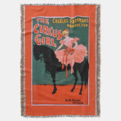 Het circusmeisje - Vrouw op paardentheatrisch Deken (Voorkant Verticaal)