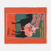 Het circusmeisje - Vrouw op paardentheatrisch Fleece Deken (Voorkant (Horizontaal))