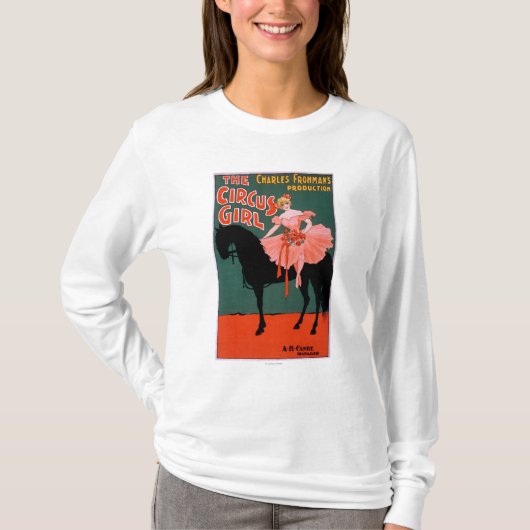 Het circusmeisje - Vrouw op paardentheatrisch T-shirt (Voorkant)