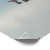 Het cirkelen Poster met Blauwe Hemel en Citaat 010 (Hoek)