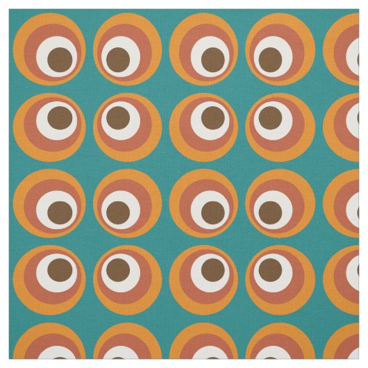 Het  cirkelpatroon van de Mod van de Retro Stof (Swatch)