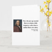 Het Citaat 1B van Franklin van Ben Kaart (Gele Bloem)