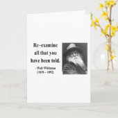 Het Citaat 1B van Whitman Kaart (Gele Bloem)