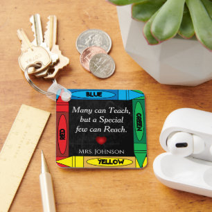 Het Citaat #2 van de leraar - personaliseer Sleutelhanger