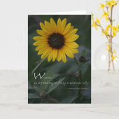 Het citaat gele zonnebloem van de rijkdom kaart (Gele Bloem)