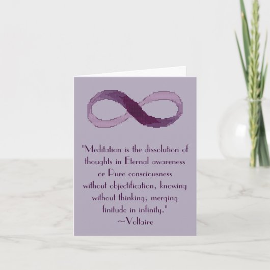Het Citaat Notecard van de Oneindigheid van de Kaart (Voorkant)