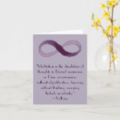 Het Citaat Notecard van de Oneindigheid van de Kaart (Gele Bloem)