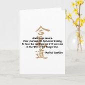 Het Citaat van Aikido Kaart (Gele Bloem)