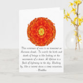 Het citaat van Boedha inspireert motivatie Kaart (Gele Bloem)