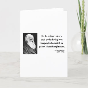 Het Citaat van Charles Darwin 3b Kaart