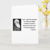 Het Citaat van Charles Darwin 6b Kaart (Gele Bloem)