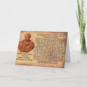 HET CITAAT VAN CICERO'N - DE NATIE KAN VERRAAD KAART