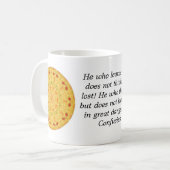 Het Citaat van Confucius - wearable wijsheid Koffiemok (Voorkant links)