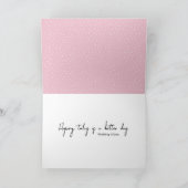 Het Citaat van de aanmoediging op Polka Dots Kaart (Binnen)