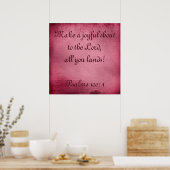 Het citaat van de Bijbel maakt een Joyful Uitstek Poster (Keuken)