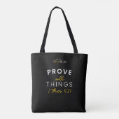 Het citaat van de Bijbel toont Alle Manuscripten v Tote Bag (Achterkant)
