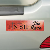 Het citaat van de Bijbel van de Race beëindigen Bumpersticker (Op auto)