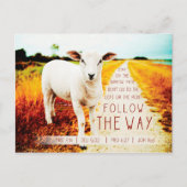 Het citaat van de Bijbel volgt de Manier Briefkaart (Voorkant)