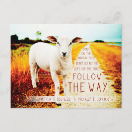 Het citaat van de Bijbel volgt de Manier Briefkaart