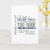 Het Citaat van de charmeur & van de Liefde Juliet Kaart (Gele Bloem)