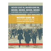 Het citaat van de Churchill van Winston - geeft no