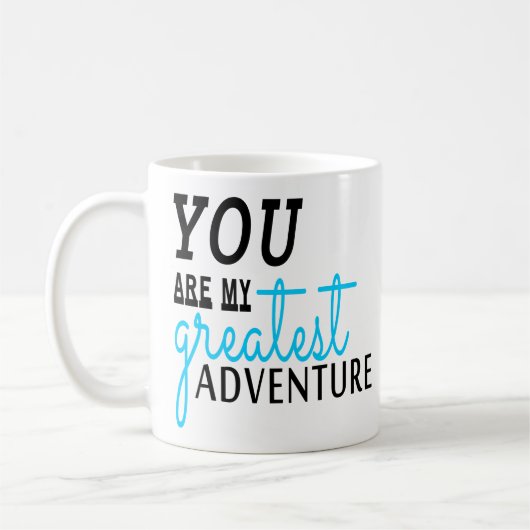 Het citaat van de citaat van het avontuur u zijn M Koffiemok (Links)