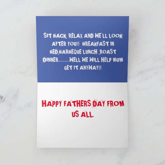 Het citaat van de Dag van de vaders van Kinderen v Kaart (Binnen)