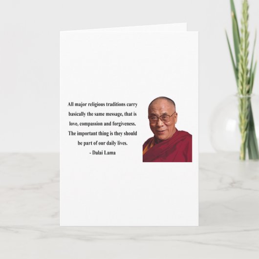 het citaat van de dalailama 12b kaart (Voorkant)