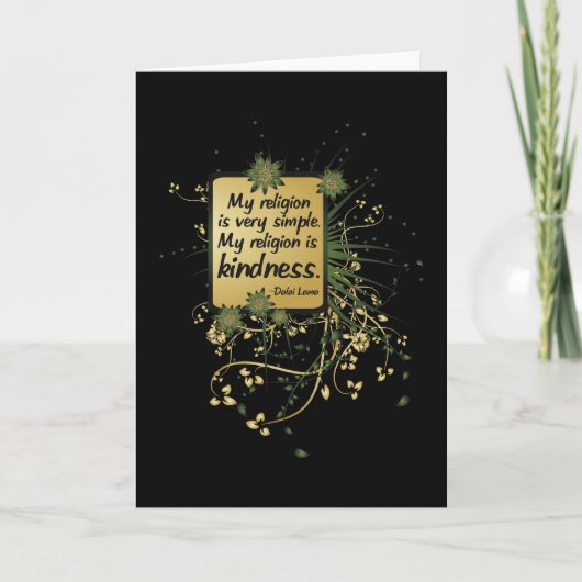 Het Citaat van de Godsdienst van Dalai Lama Kaart (Voorkant)