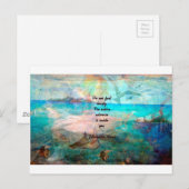 Het Citaat van de Inspiratie van Rumi over het Briefkaart (Voorkant / Achterkant)