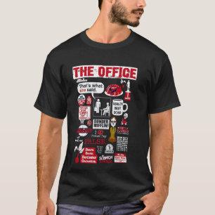 Het citaat van de Kantoor slaat grappigheid op T-shirt