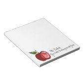 Het Citaat van de leraar met Apple Personalized 5. Notitieblok (Schuin)