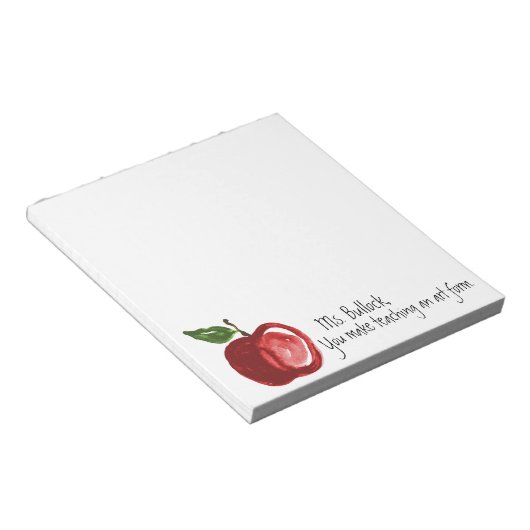 Het Citaat van de leraar met Apple Personalized 5. Notitieblok (Schuin)