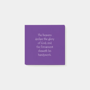 Het Citaat van de manuscripten Psalms 19 1 Post-it® Notes