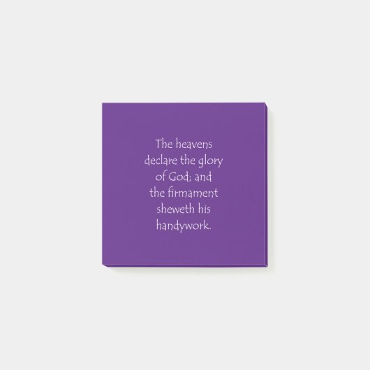Het Citaat van de manuscripten Psalms 19 1 Post-it® Notes (Voorkant)