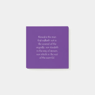 Het Citaat van de manuscripten Psalms 1 1 Post-it® Notes