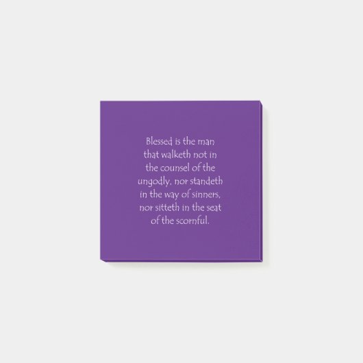 Het Citaat van de manuscripten Psalms 1 1 Post-it® Notes (Voorkant)