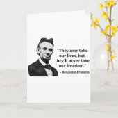 Het Citaat van de Sleeplijn van Abraham Lincoln Kaart (Gele Bloem)