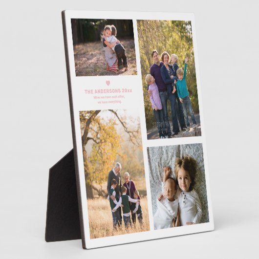 Het Citaat van de Sterkte van de familie en het Co Fotoplaat (Zijkant)