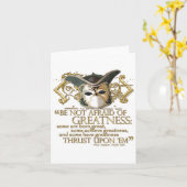 Het Citaat van de twaalfde Nacht (Gouden Versie) Kaart (Gele Bloem)