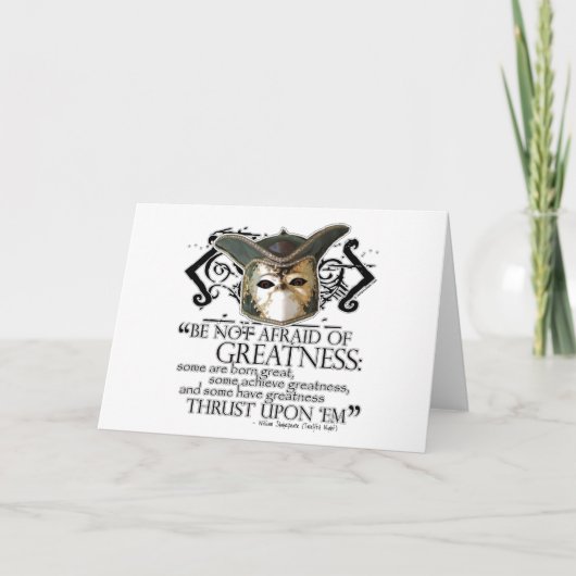 Het Citaat van de twaalfde Nacht Kaart (Voorkant)