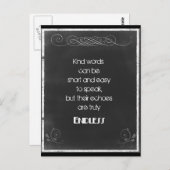 Het Citaat van de Typografie van het Chalkboard bi Briefkaart (Voorkant / Achterkant)