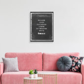 Het Citaat van de Typografie van het Chalkboard bi Canvas Afdruk (Insitu (Woonkamer))